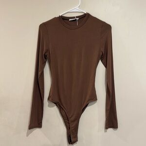 Emory Park No Turning Back Bodysuit Medium NWT Brown